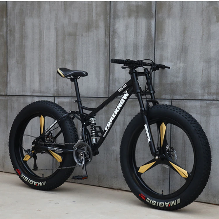 FOREKNOW Mountain Fat Bike 27 Speed Road Bicycle 26 Inch Wheel